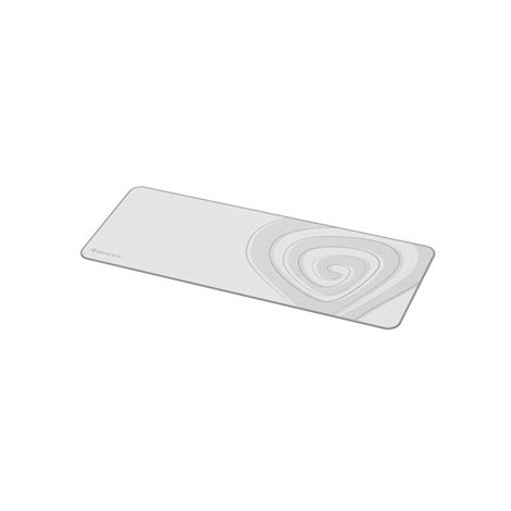 Genesis | Mouse Pad | Carbon 400 XXL Logo | 300 x 800 x 3 mm | Gray/White